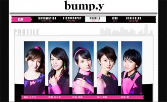 ＜写真＞メンバー全員が卒業することが発表されたbump．yの公式サイト