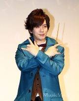 DAI語で社長を喜ばせたDAIGO（撮影・桂 伸也）