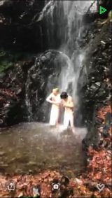 滝行のミッション中