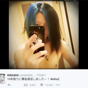 GLAY・HISASHI“青髪”復活