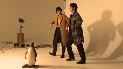 撮影現場のようす