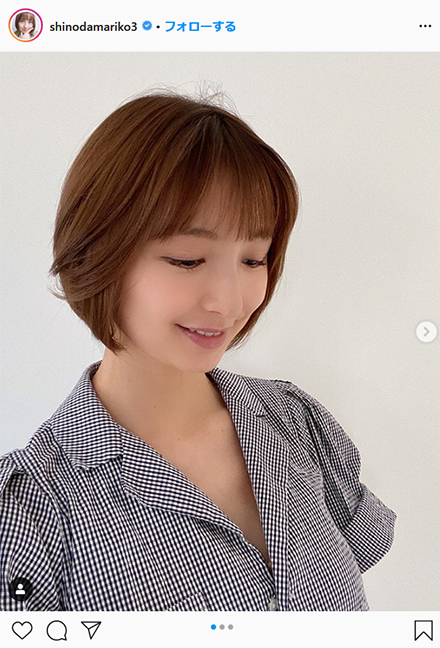 篠田麻里子 すっきり夏ヘア好評 やっぱりショートが似合う ママの顔 エンタメ